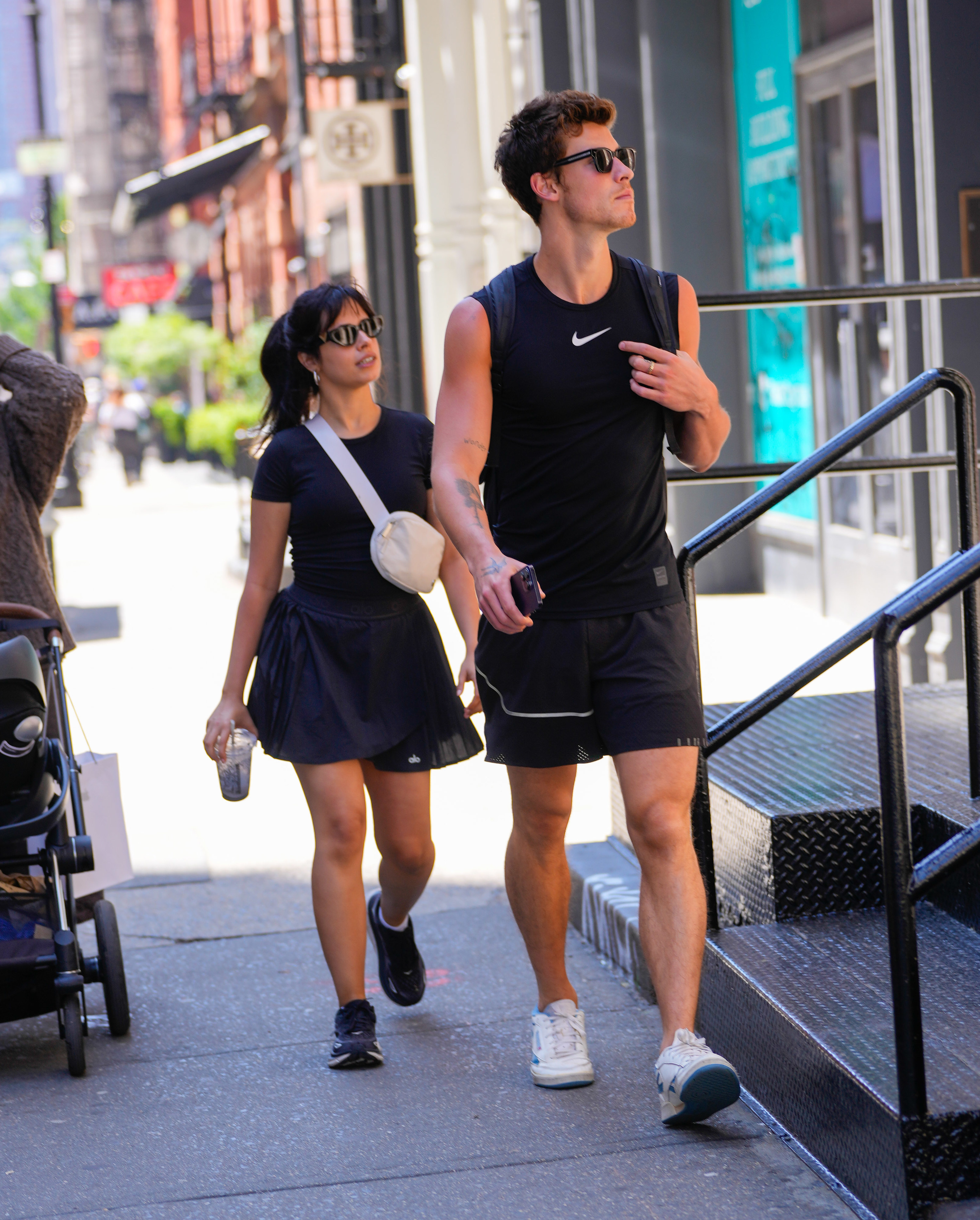 Shawn Mendes and Camila Cabello walking in New York City
