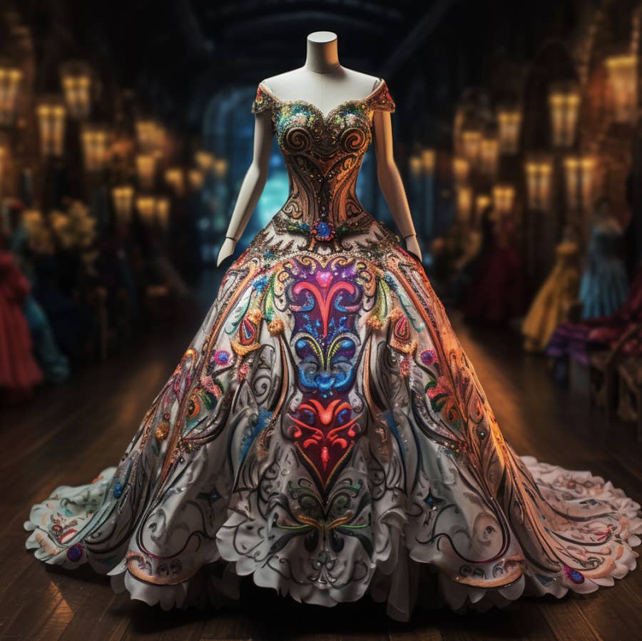 28 Wedding Dresses Inspired By Disney And Pixar Movies Made By AI