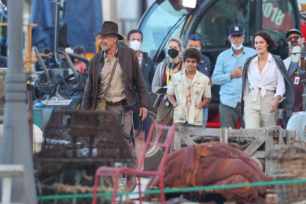 Harrison Ford, Phoebe Waller-Bridge are seen on the set of "Indiana Jones 5" in Sicily