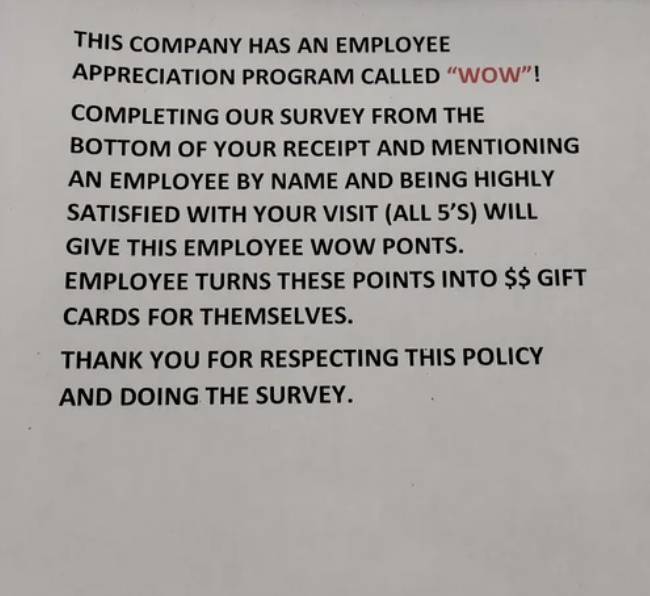 &quot;No Tipping Policy&quot;