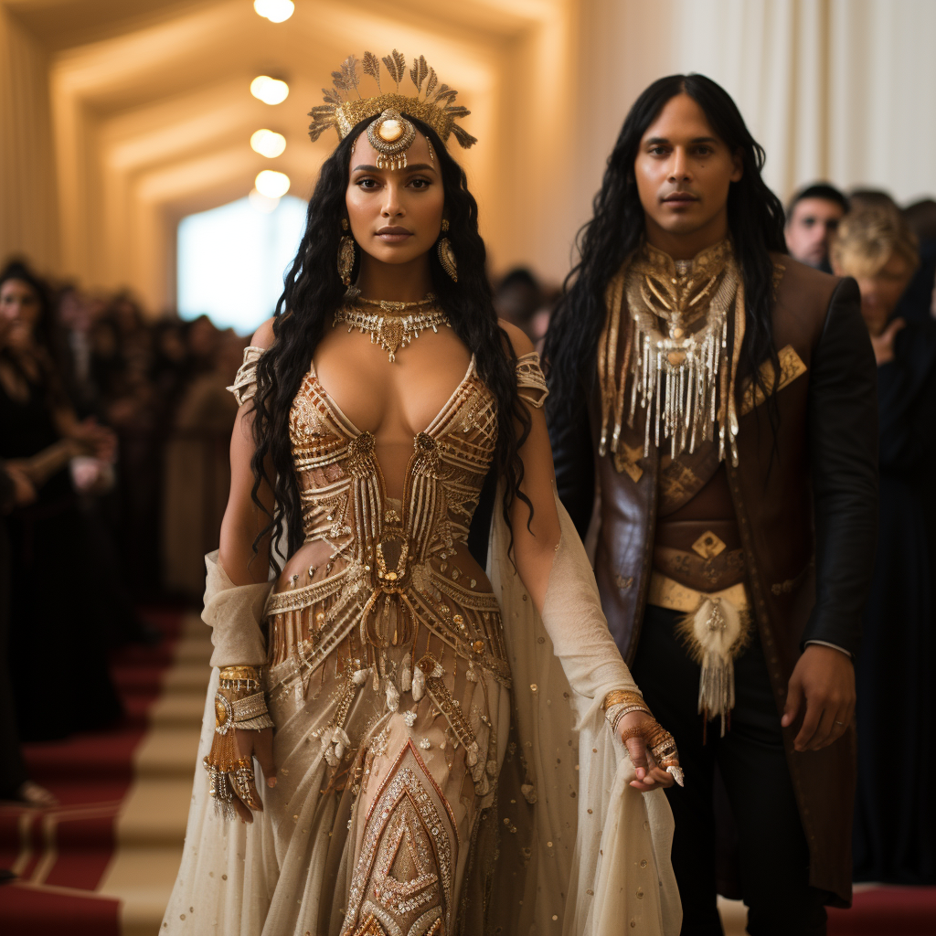 Pocahontas at the Met Gala