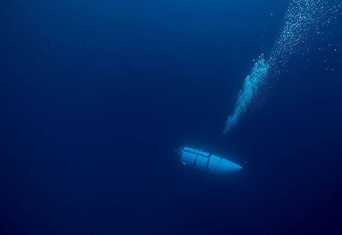 tourist submersible under the water
