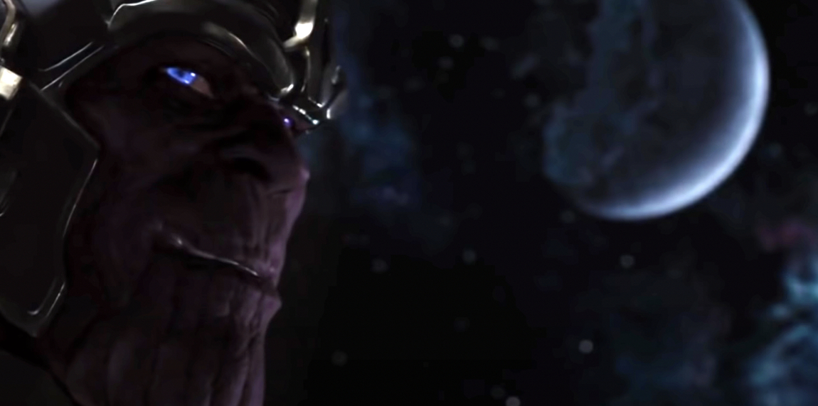 Thanos smiles