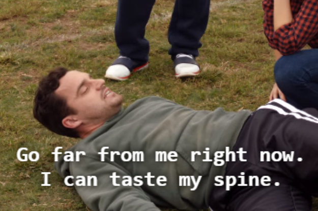 nick saying go far from me right now i can taste my spine