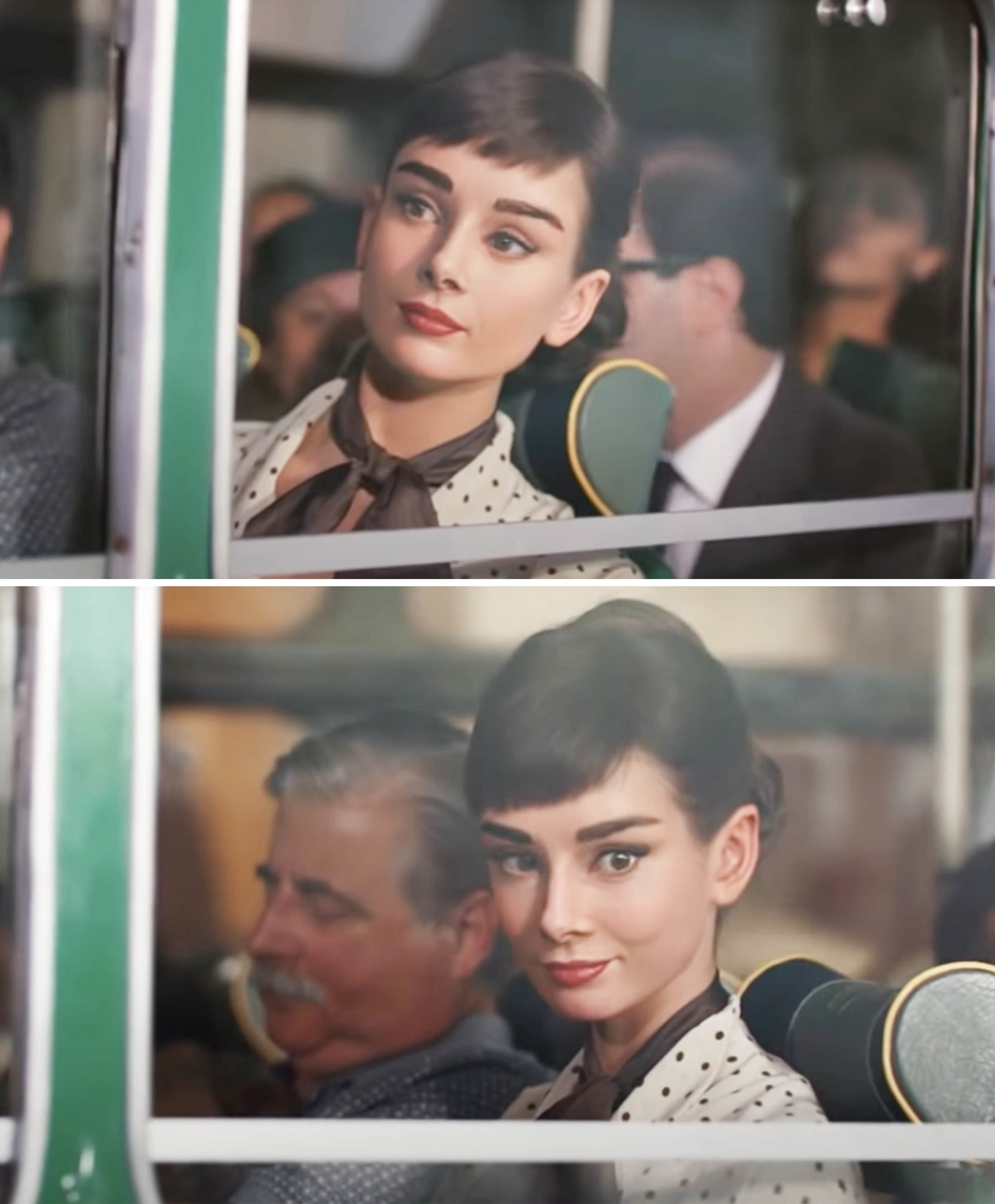 Digital rendering of Audrey Hepburn