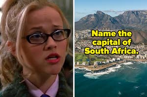 Elle woods looking confused and South Africa.