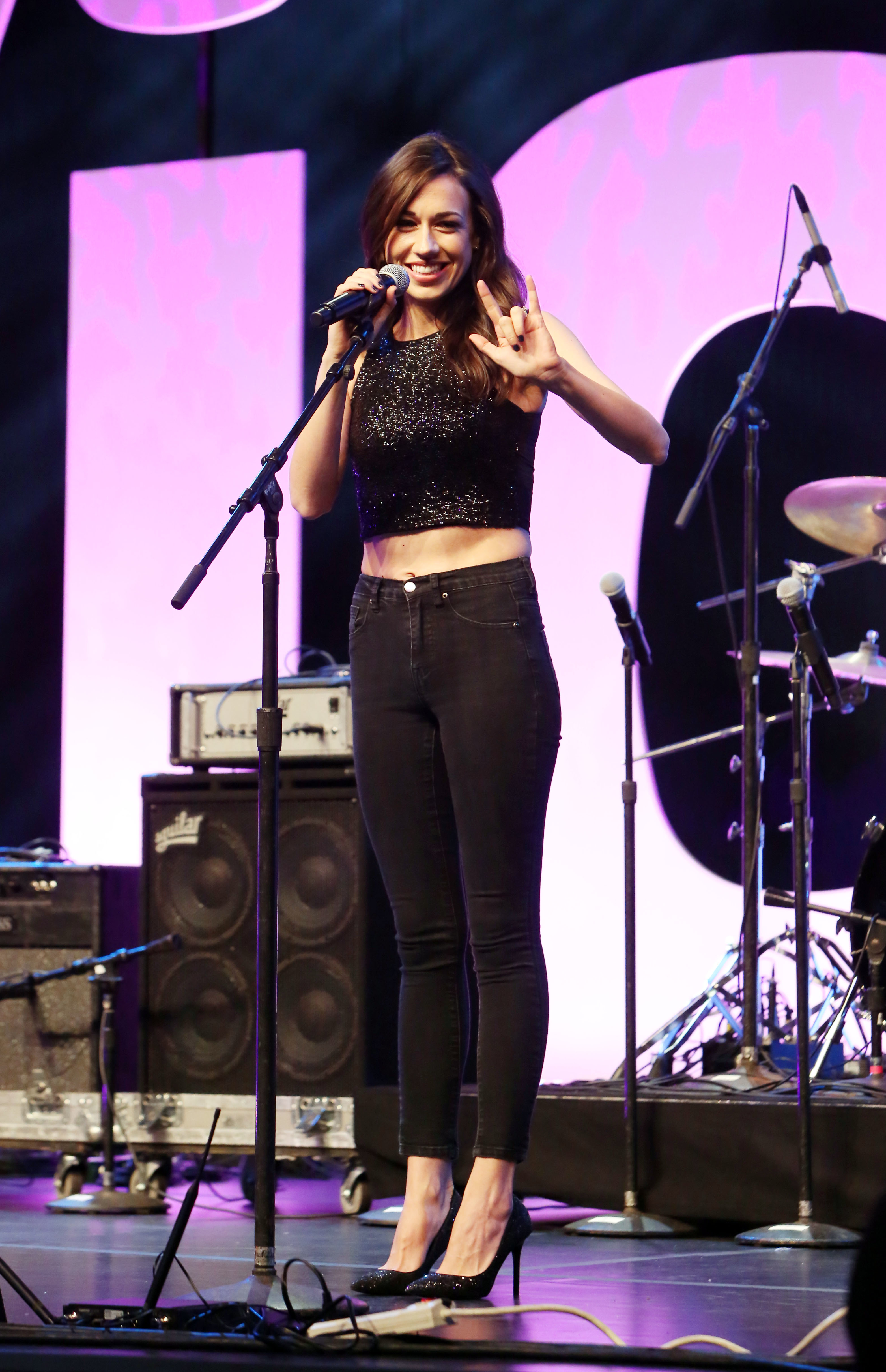 Colleen onstage