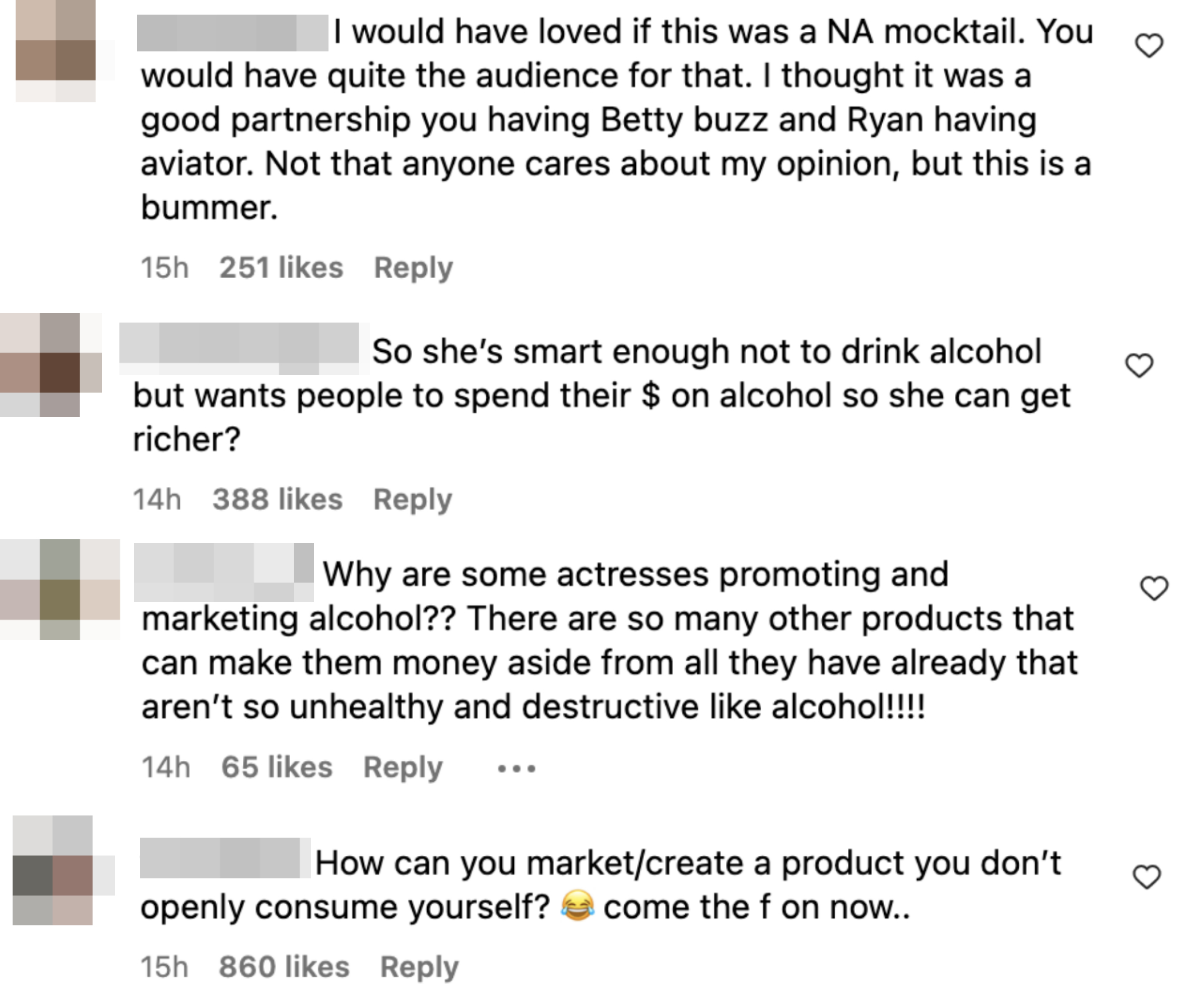 One comment read, &quot;How can you market/create a product you don&#x27;t openly consume yourself?&quot;