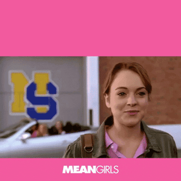 GIF of Regina George saying &quot;Get In Loser, We&#x27;re Going Shopping&quot;