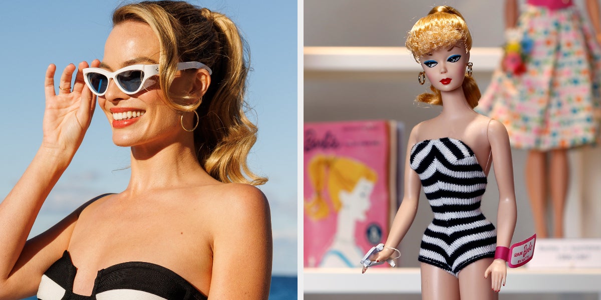 kamp passie droog Margot Robbie Paid Tribute To First Barbie With Outfit