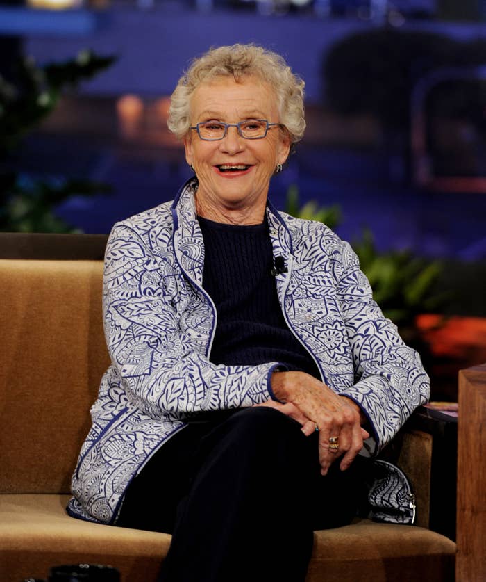 Sex expert Sue Johanson appears on The Tonight Show with Jay Leno