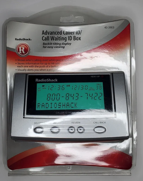 caller ID box with advanced caller ID and call waiting