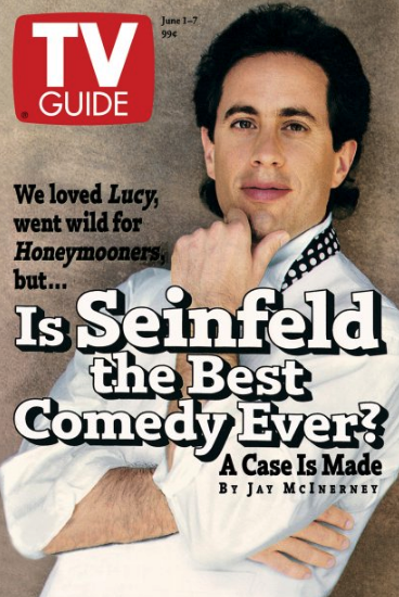 TV Guide magazine addition that says: is seinfeld the best comedy ever?