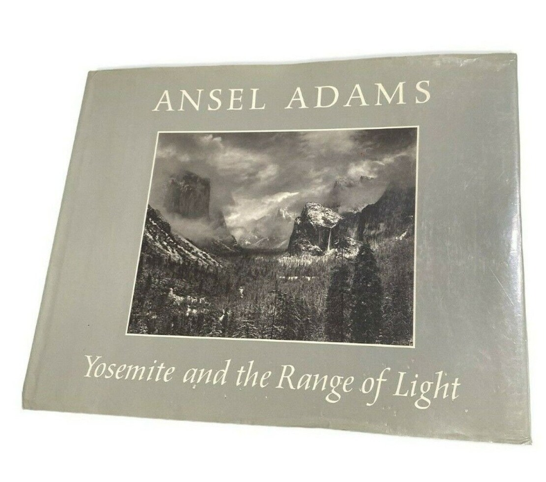 Close-up of Ansel Adams&#x27;s &quot;Yosemite and the Range of Light&quot; book cover