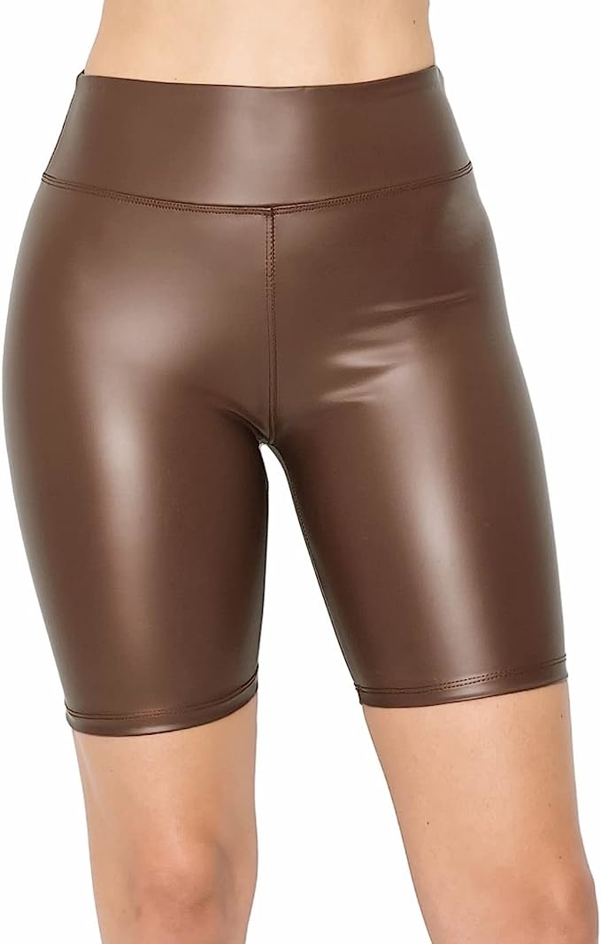 model wearing brown shorts