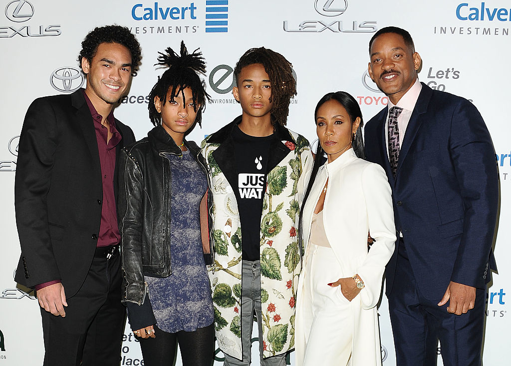 The Smith family at a media event
