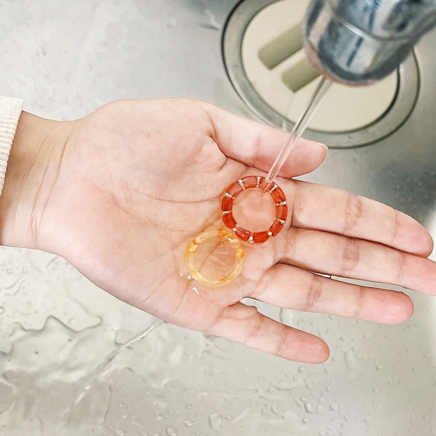 niko and&hellip;（ニコアンド）のオススメのアクセサリー「ウォッシャブルクリアセットリング」