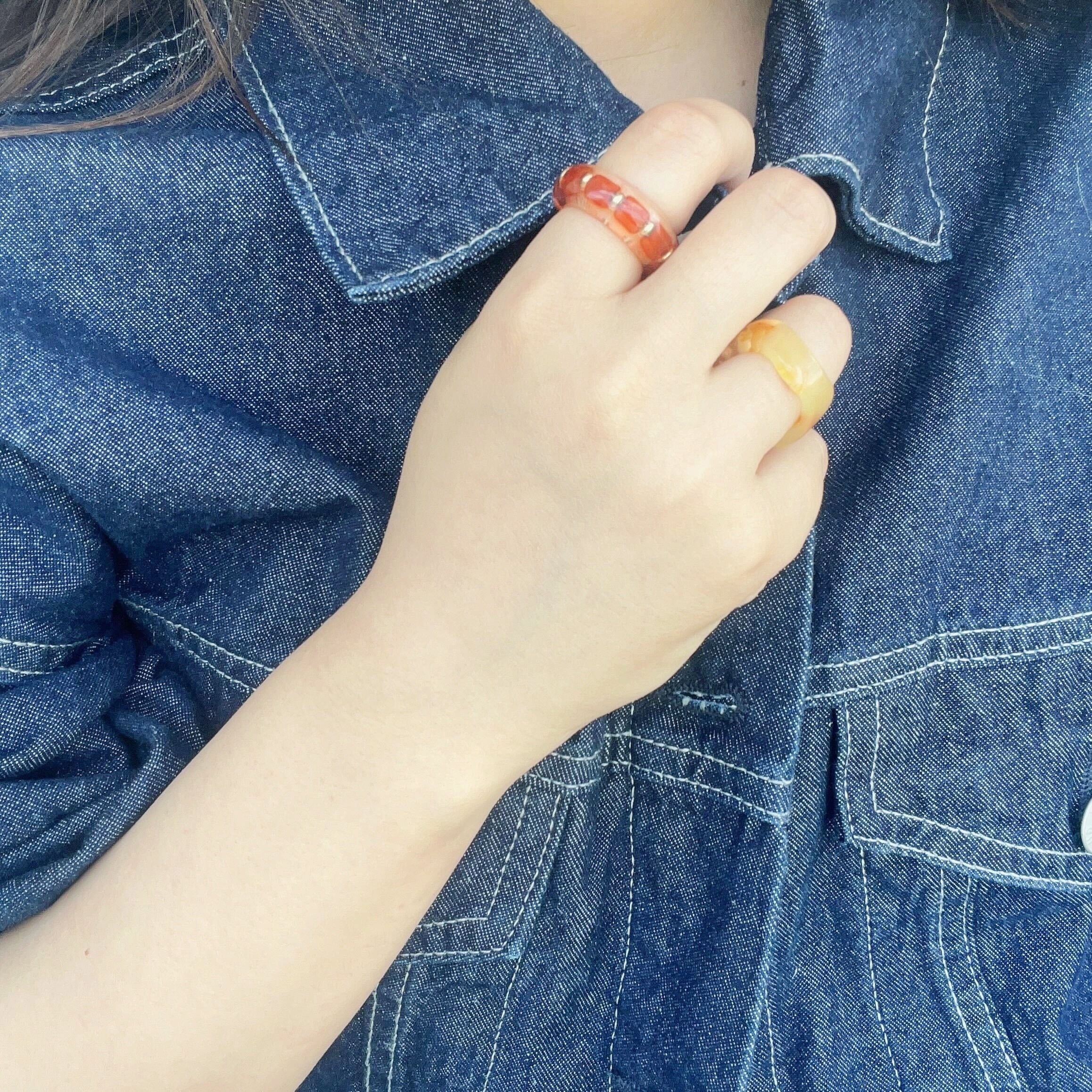 niko and&hellip;（ニコアンド）のオススメのアクセサリー「ウォッシャブルクリアセットリング」