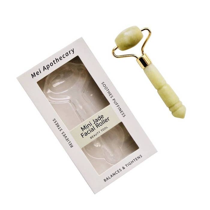 A jade roller package and the tool