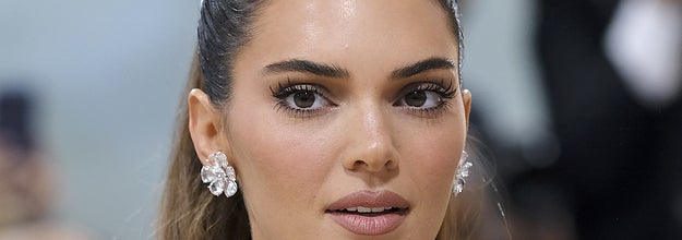 Kendall Jenner poses for a photo at the Met Gala