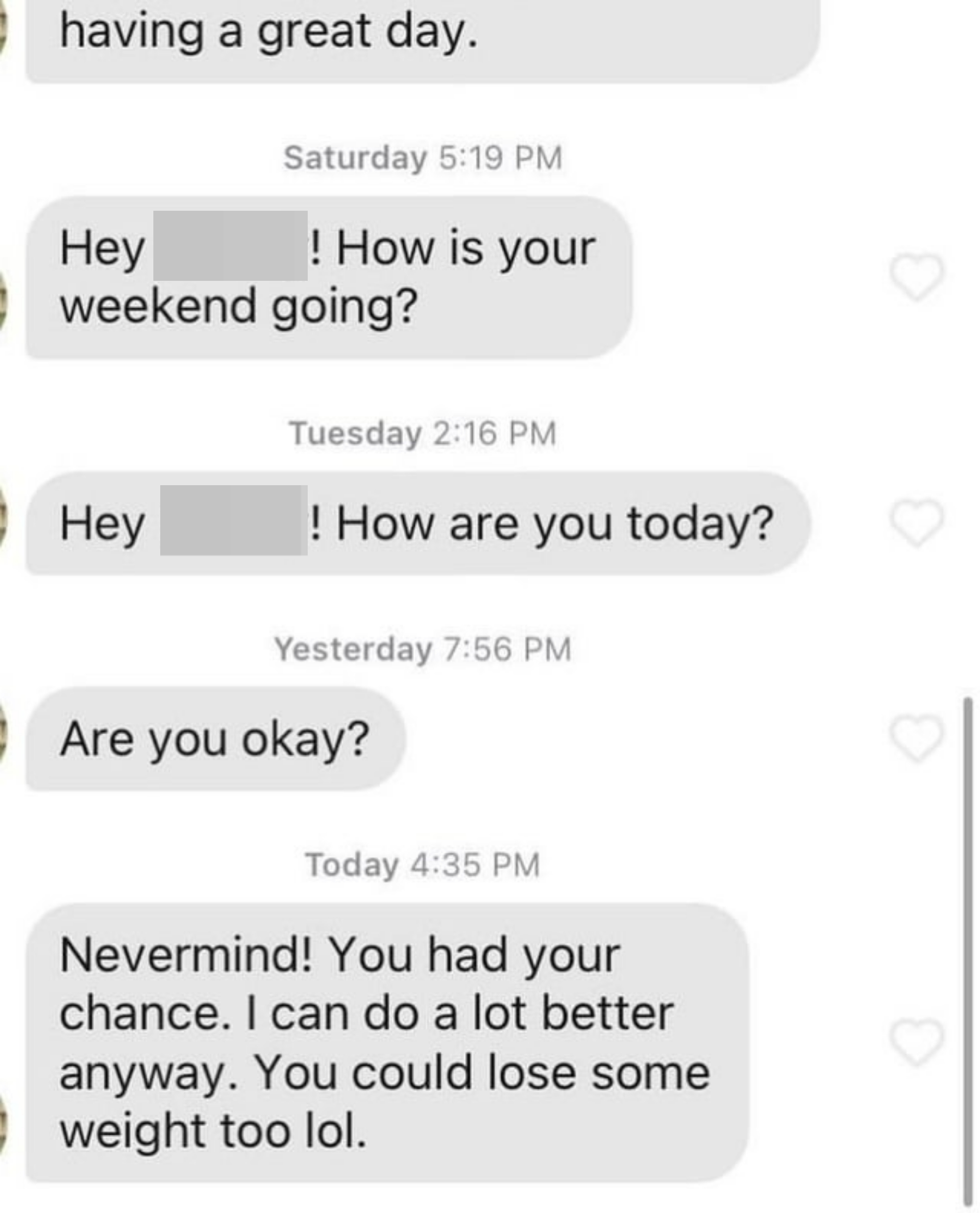 guy sending multiple unanswered messages