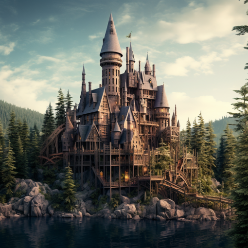 This castle resembles something out of a children&#x27;s fairy tale