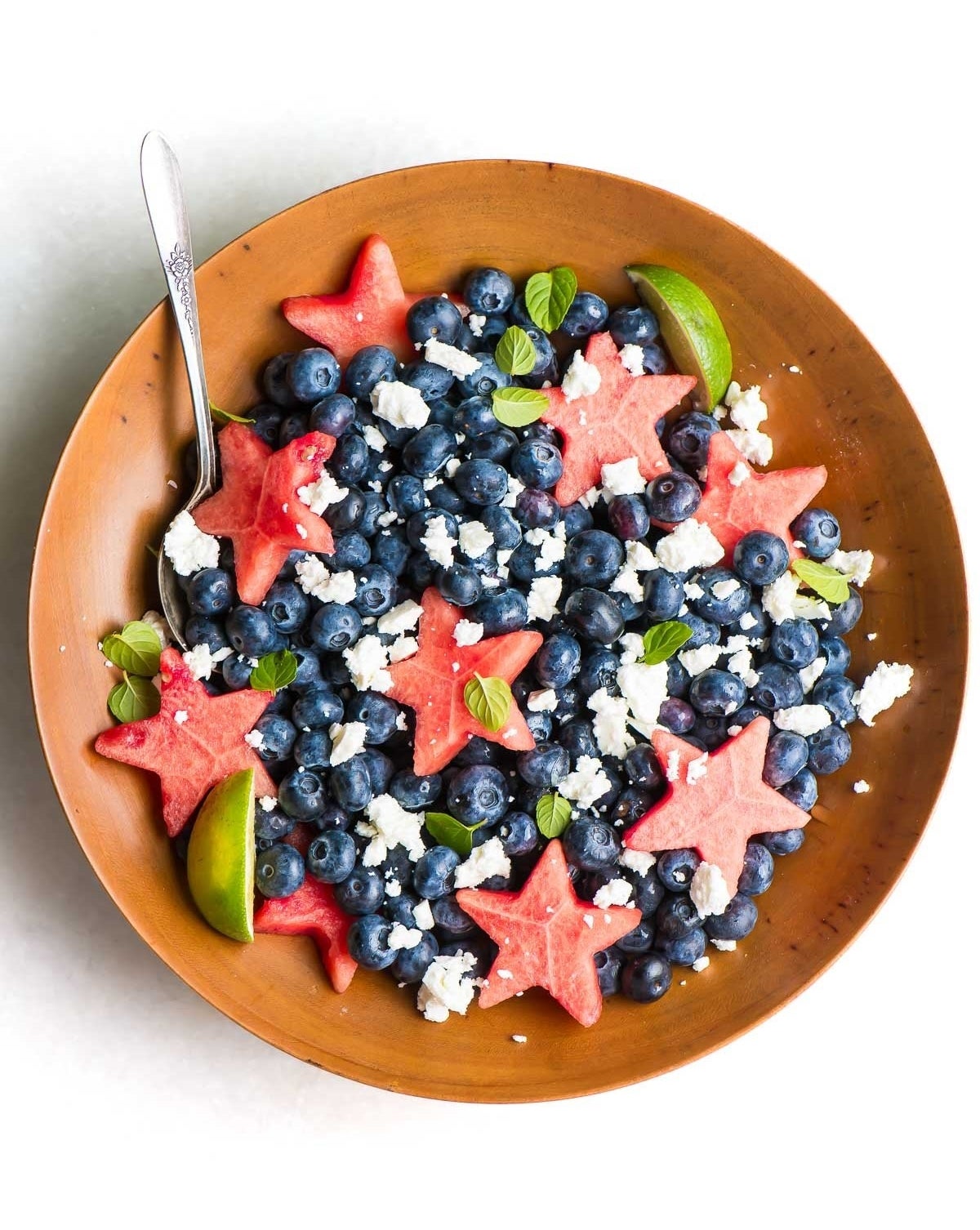 red white and blueberry salad