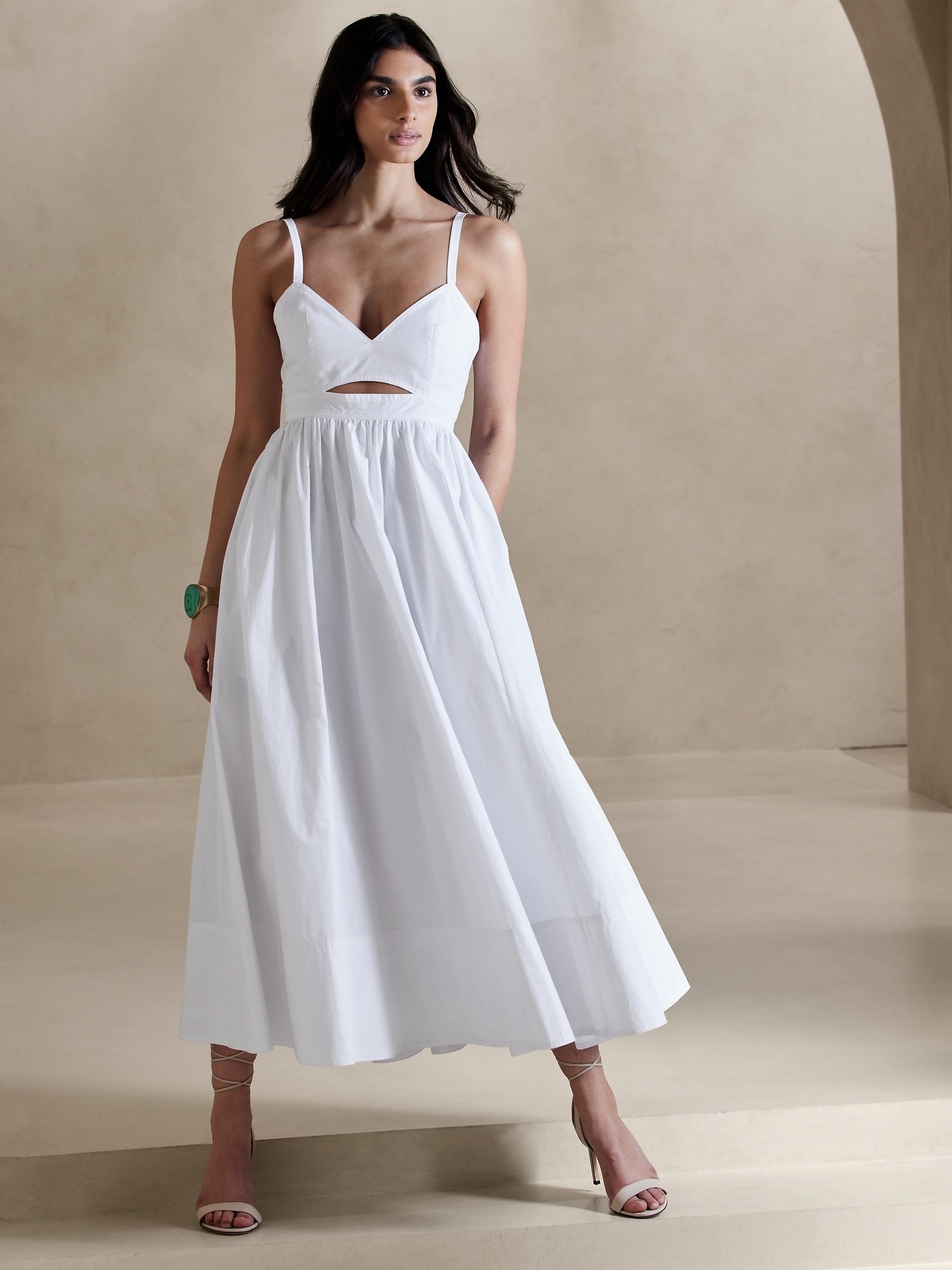 white cotton maxi dress