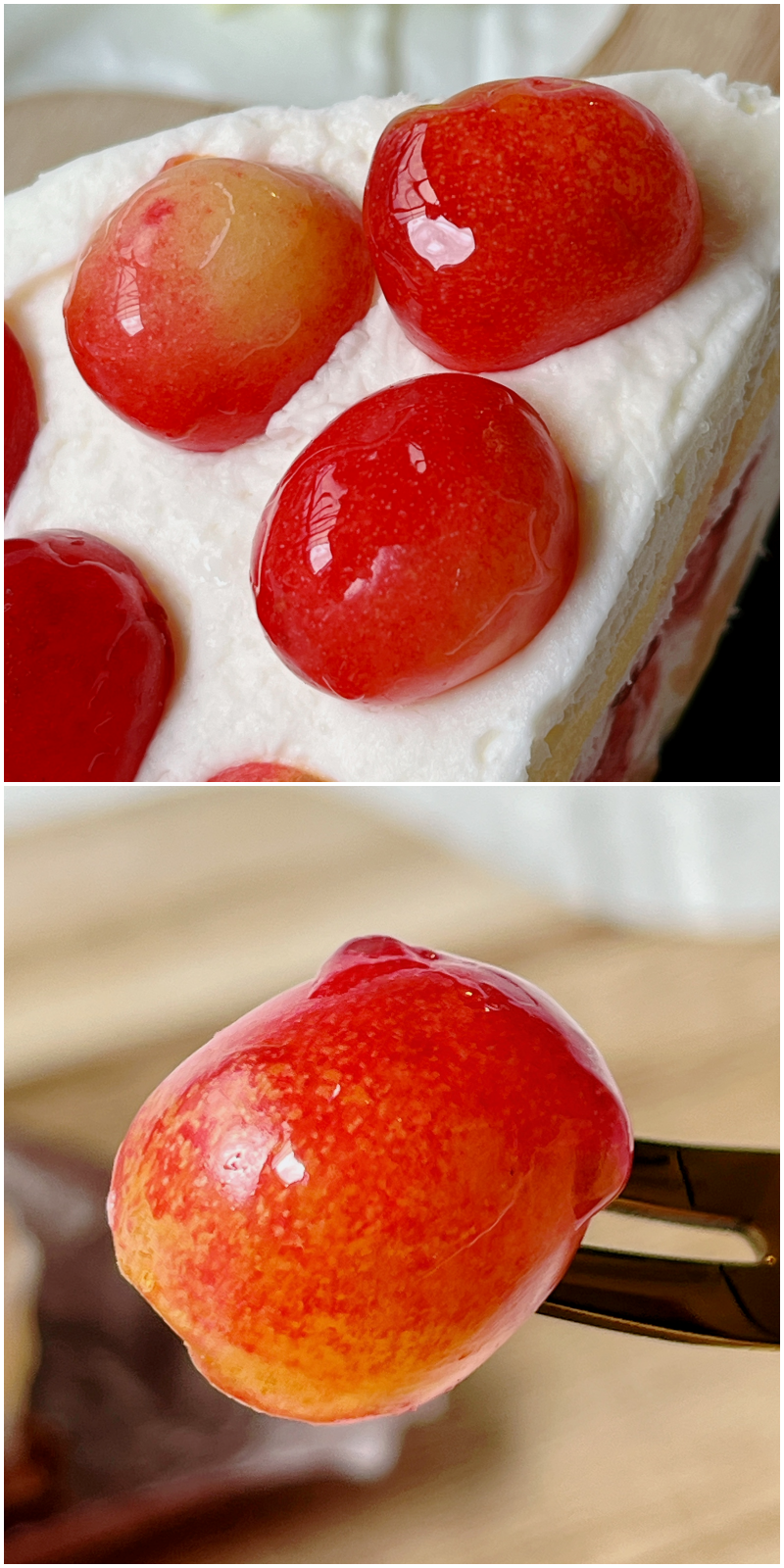 Châteraisé（シャトレーゼ）おすすめの季節限定スイーツ「フルーツボンブケーキ 国産さくらんぼ」