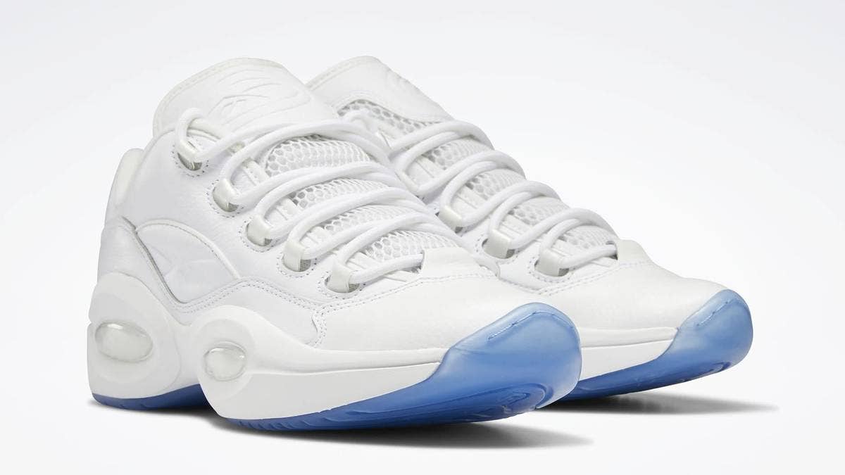 The popular Reebok Question Low is releasing in a summer-ready 'White Ice' colorway in June 2021. Click here for the official release details.