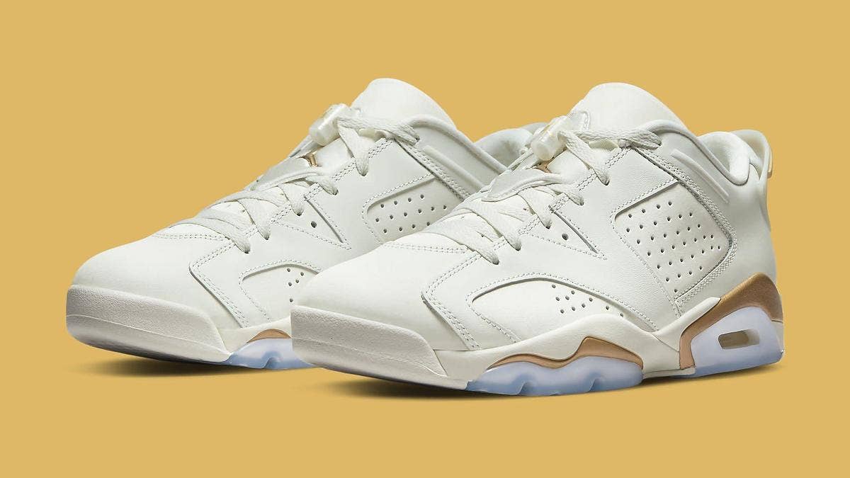 A gold-accented 'Chinese New Year' Air Jordan 6 Low is slated to hit shelves in February 2022. Click here for a detailed look and the early release info.