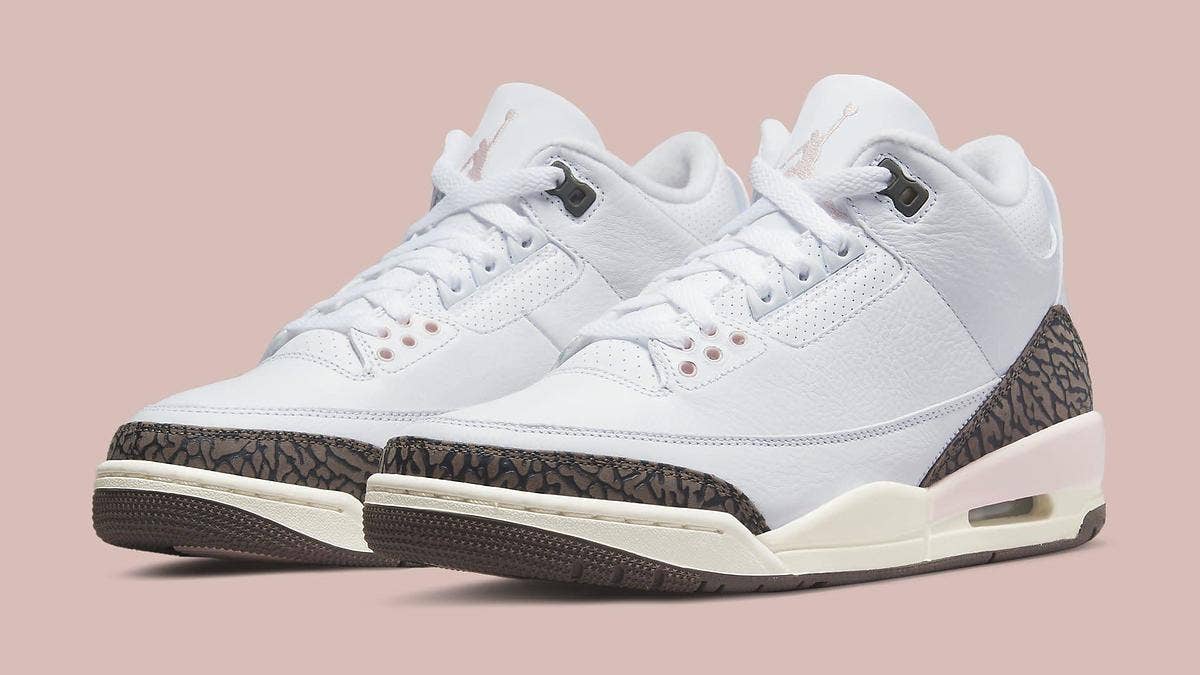 The women's-exclusive 'Dark Mocha' Air Jordan 3 is officially dropping in May 2022. Click here for the official details of the women's-exclusive look.