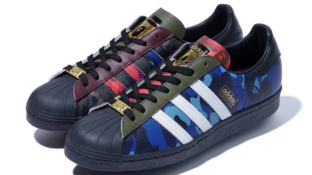 A new Bape x Adidas Superstar collaboration is releasing in February 2021 as part of Bape's Spring/Summer '21 Collection. Click here to learn more.