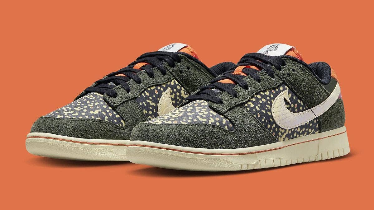 A rainbow trout-inspired colorway of the Nike Dunk Low is dropping in June 2023. Click here for the official release details and a closer look.