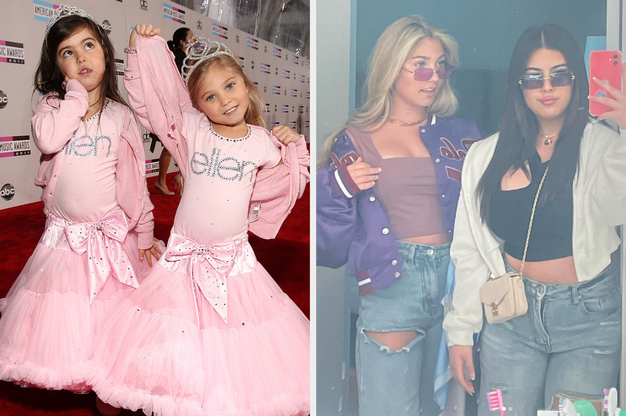 Side-by-side of Sophia Grace and Rosie