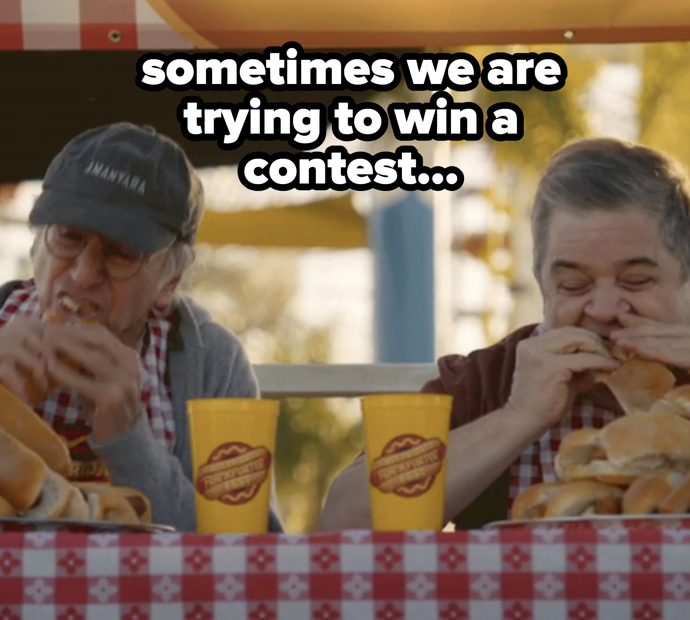 A hot dog eating contest from &quot;Curb Your Enthusiasm&quot;