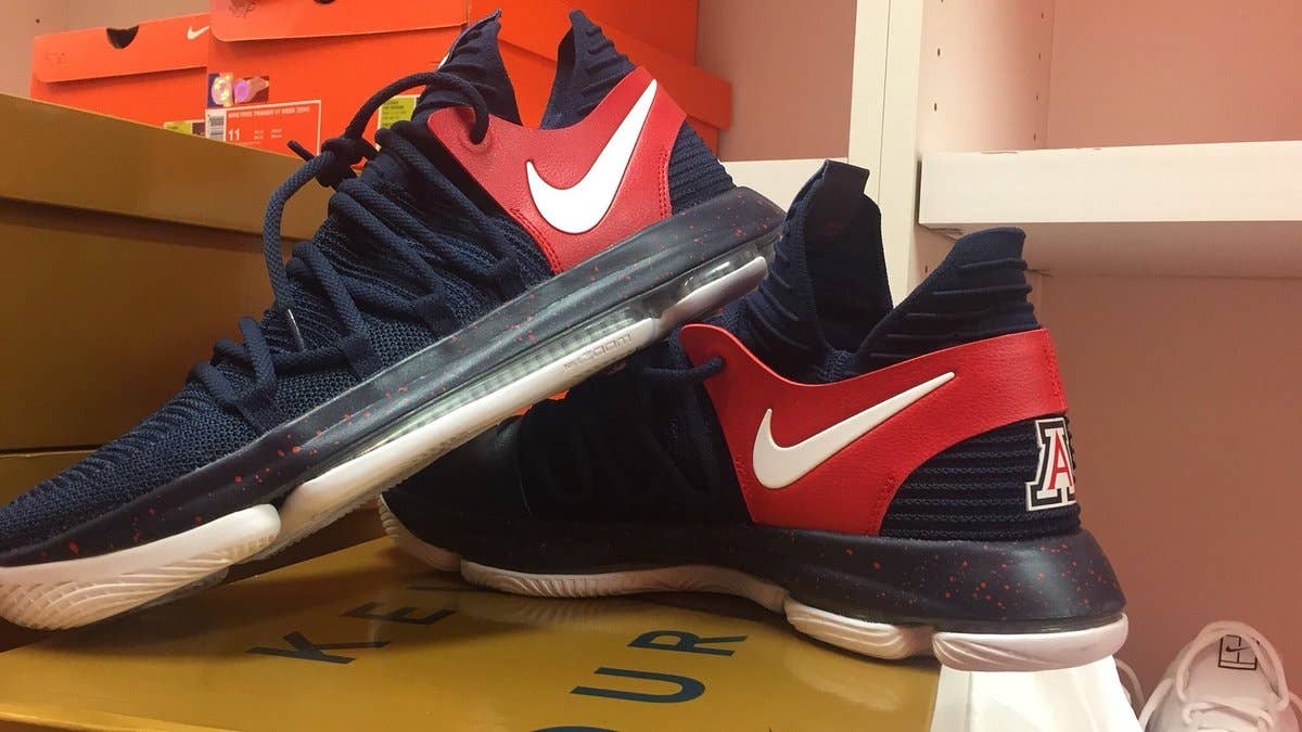 Nike made a special KD 10 for the Arizona Wildcats.
