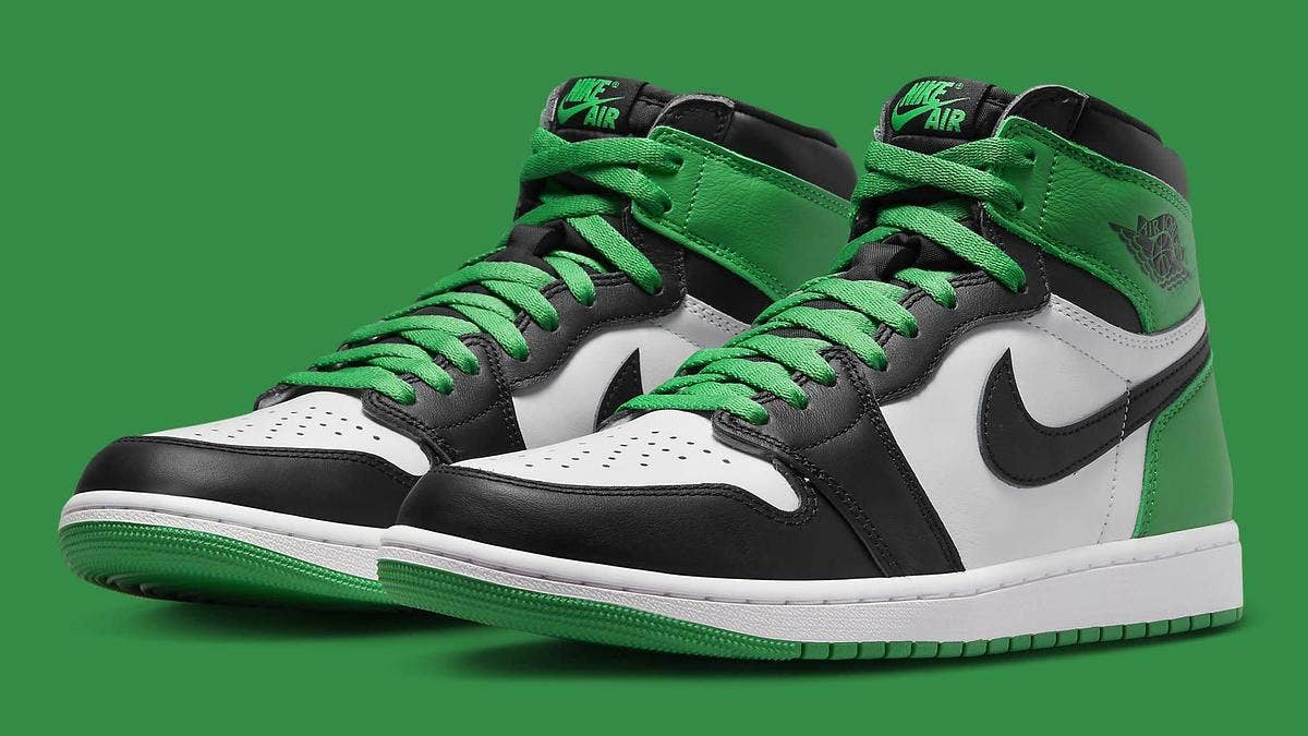 Jordan Brand is releasing a new Boston Celtics-inspired Air Jordan 1 High 'Lucky Green' sneaker in April 2023. Find release info and a detailed look here.