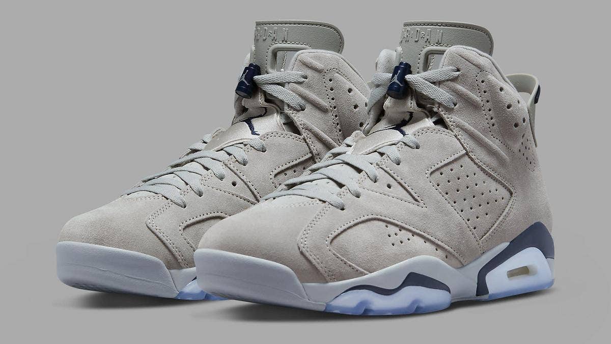 A Georgetown Hoyas-inspired Air Jordan 6 colorway is officially releasing in September 2022. Click here for the early info about the upcoming drop.