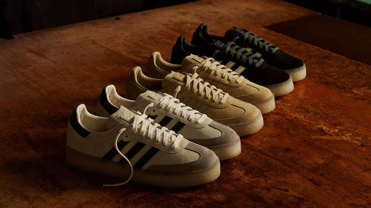 Kith has tapped Clarks and Adidas to reimagine the classic Samba silhouette with a crepe sole as part of its Spring 2023 collection. Click here for more.