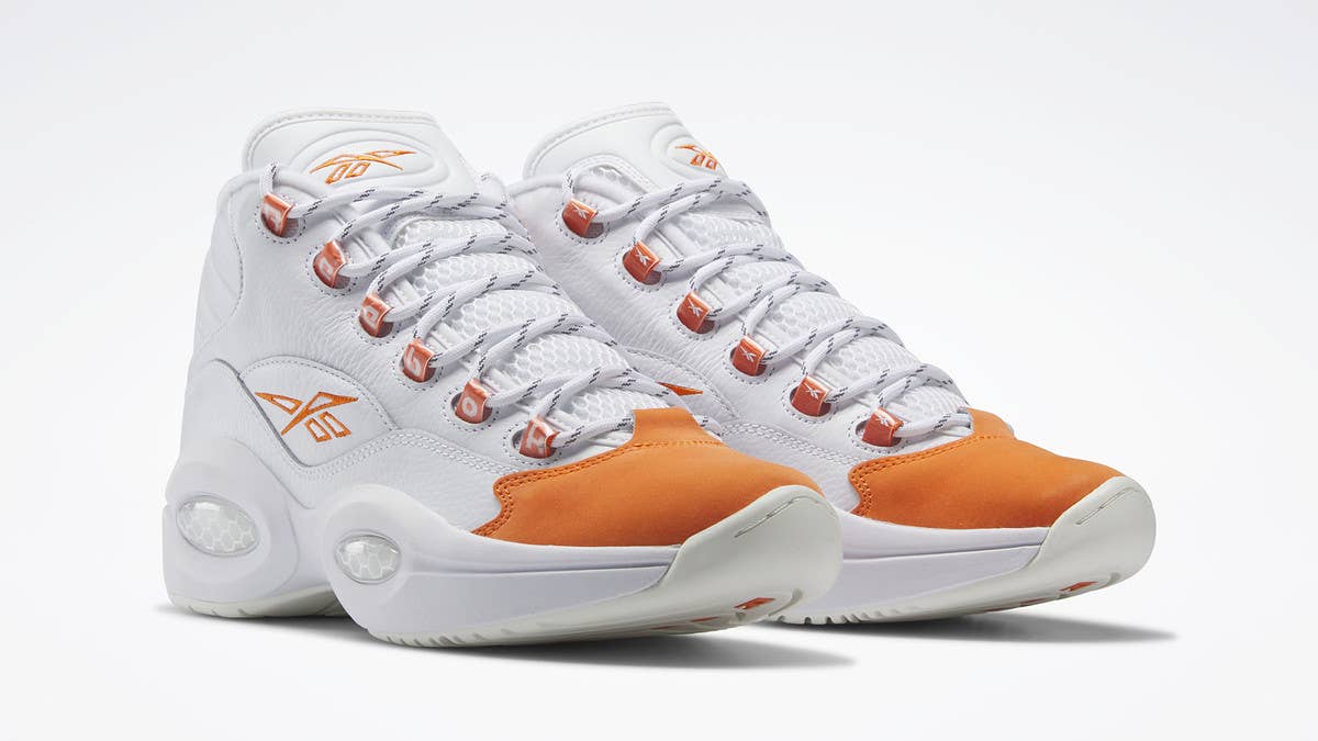 The original 'Orange Toe' Reebok Question Mid colorway from 1999 is returning to stores in March 2023. Click here for the official release details.