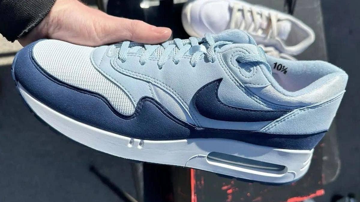 A limited 'Light Navy Blue' colorway of the Nike Air Max 1 '86 'Big Bubble' were gifted to Black Market Flea vendors for 2023 Air Max Day. Click here for more.