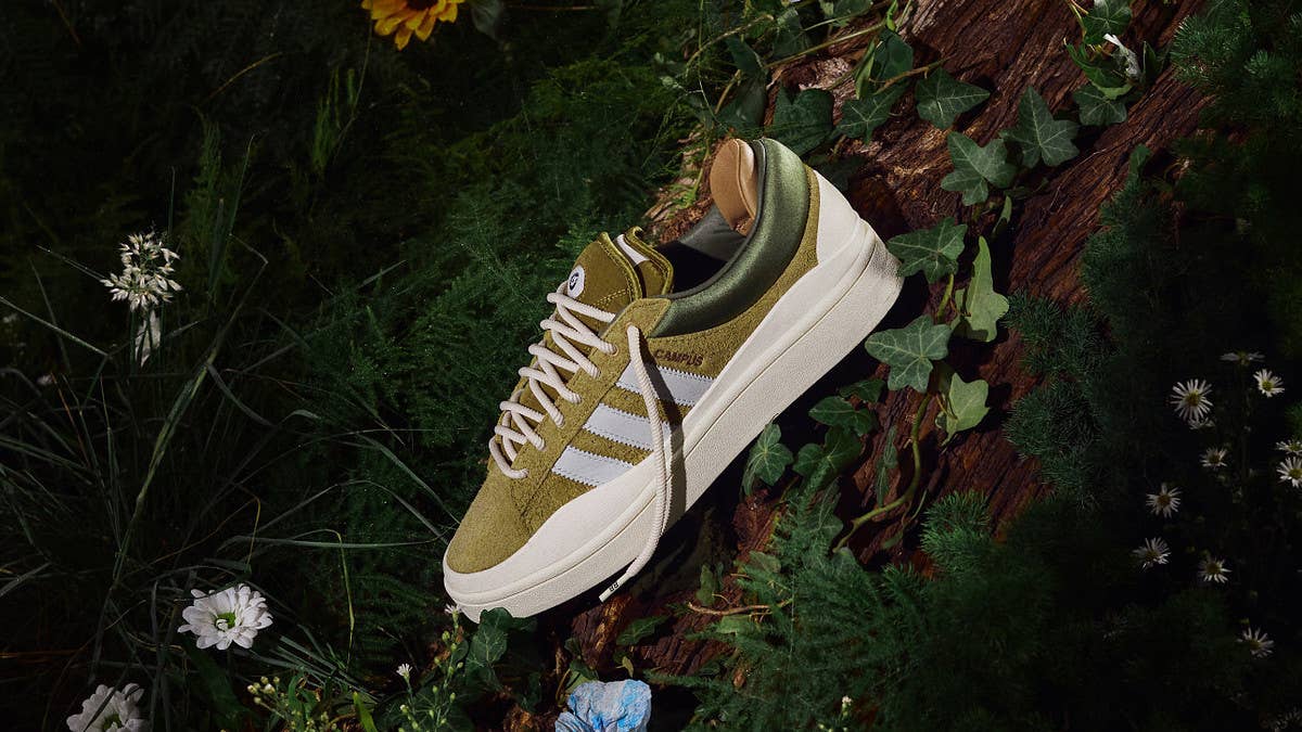 Bad Bunny's Adidas Campus Light collab is releasing in a new 'Wild Moss colorway in April 2023. Click here for a detailed look along with the release info.