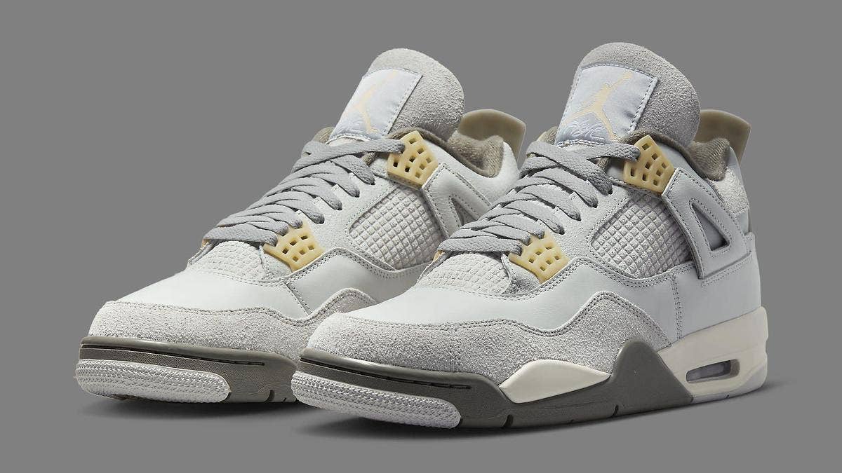 The 'Craft' Air Jordan 4 sees the model overhauled with a deconstructed and reconstructed look in a soft, muted colorway set to release in February 2023.