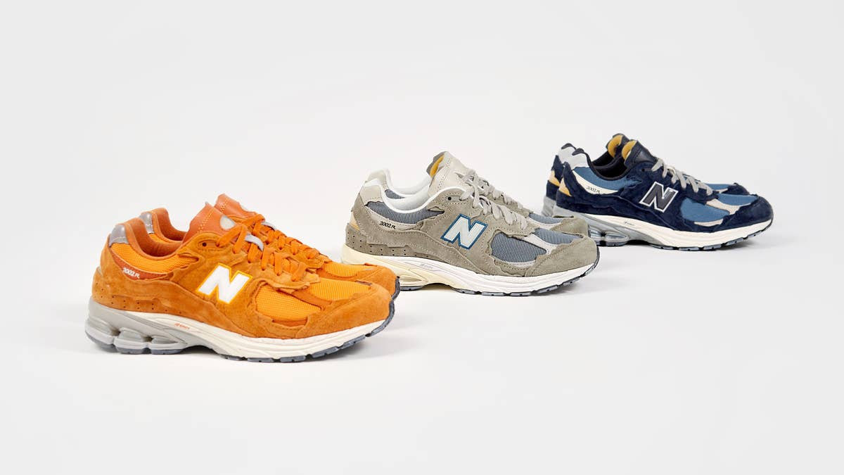 Three New Balance 2002R 'Refined Future' colorways are releasing soon in Mirage Grey, Dark Navy, and Vintage Orange. Click here for release date info. 