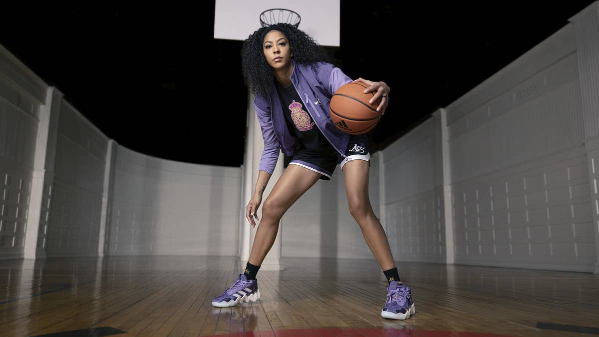 Candace Parker's new signature basketball shoe, the Adidas Exhibit B, is releasing as part of the Candace Parker Collection Part II capsule in August 2022.