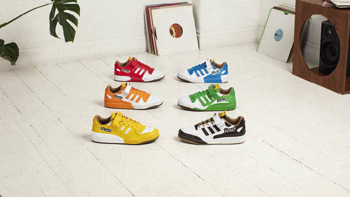 M&amp;M's and Adidas are dropping six more colorways of their Forum Low collab in May, with each makeup representing a different M&amp;M's character.