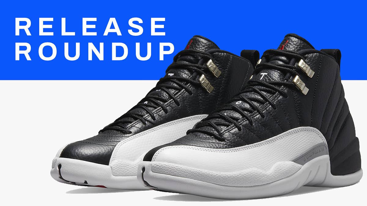 From the 'Playoff' Air Jordan 12 retro to the 'Core White' Adidas Yeezy Boost 350 V2, here is a complete guide to all of this week's best sneaker releases.