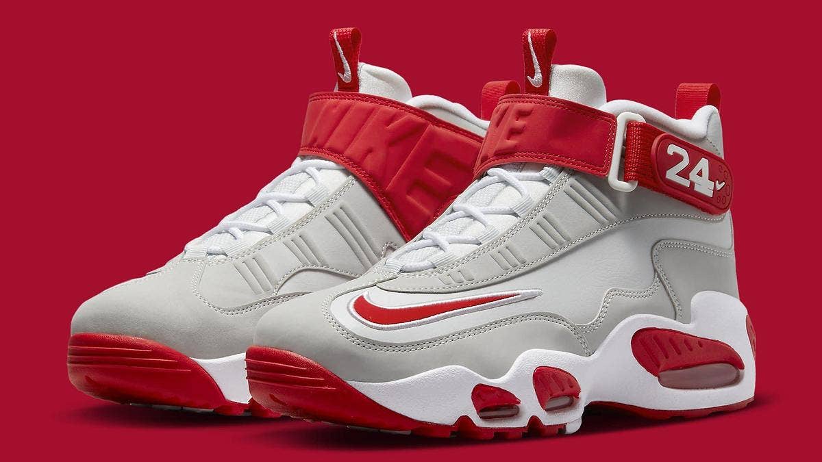 A salute to Ken Griffey Jr.'s stint with his hometown Cincinnati Reds, the Nike Air Griffey Max 1 will be delivered in a team uniform-inspired colorway.
