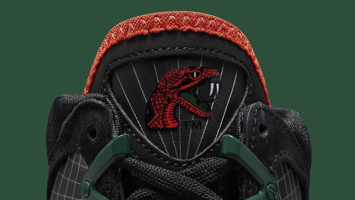 A continuation of LeBron James' sponsorship of Florida A&amp;M Athletics, the "Rattlers" Nike LeBron 7 features school-inspired colors and official logos.